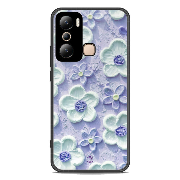 Floral Series Soft Phone Case - Premium Glass Case - Design 4 - Infinix Hot 20i