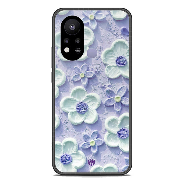 Floral Series Soft Phone Case - Premium Glass Case - Design 4 - Infinix Hot 11s