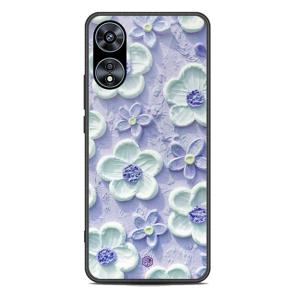 Floral Series Soft Phone Case - Premium Glass Case - Design 4 - Oppo A78 4G