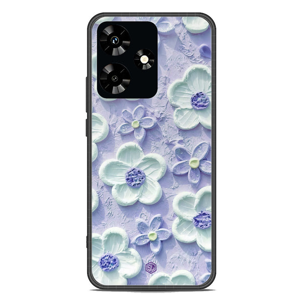 Floral Series Soft Phone Case - Premium Glass Case - Design 4 - Infinix Hot 30