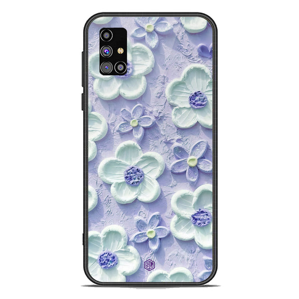 Floral Series Soft Phone Case - Premium Glass Case - Design 4 - Samsung Galaxy M31s