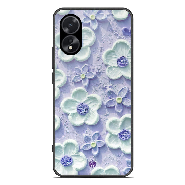 Floral Series Soft Phone Case - Premium Glass Case - Design 4 - Oppo A18