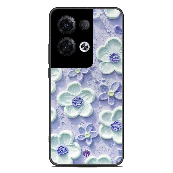 Floral Series Soft Phone Case - Premium Glass Case - Design 4 - Oppo Reno 8 Pro Plus