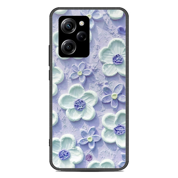 Floral Series Soft Phone Case - Premium Glass Case - Design 4 - Xiaomi Poco X5 Pro