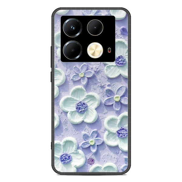 Floral Series Soft Phone Case - Premium Glass Case - Design 4 - Infinix Note 40