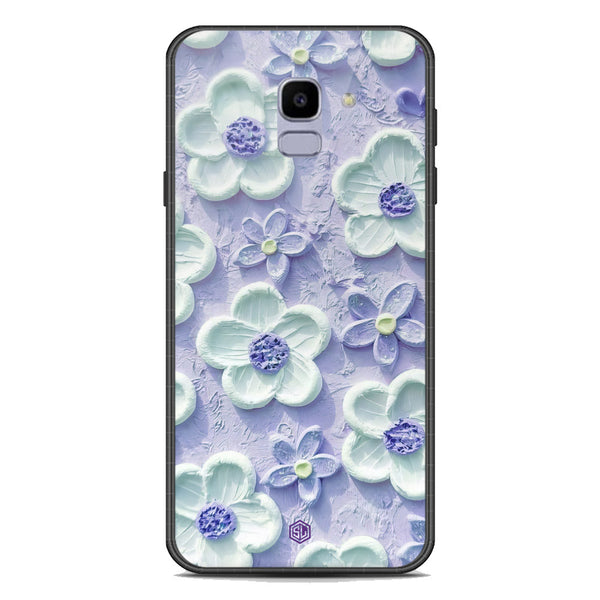 Floral Series Soft Phone Case - Premium Glass Case - Design 4 - Samsung Galaxy J6 2018