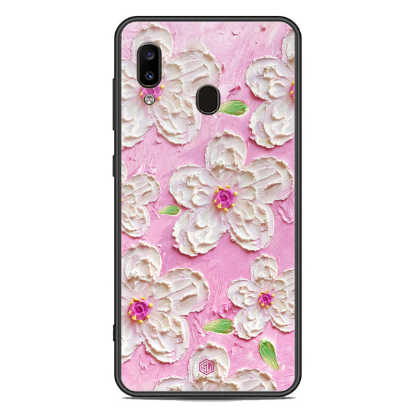 Floral Series Soft Phone Case - Premium Glass Case - Design 5 - Samsung Galaxy A20