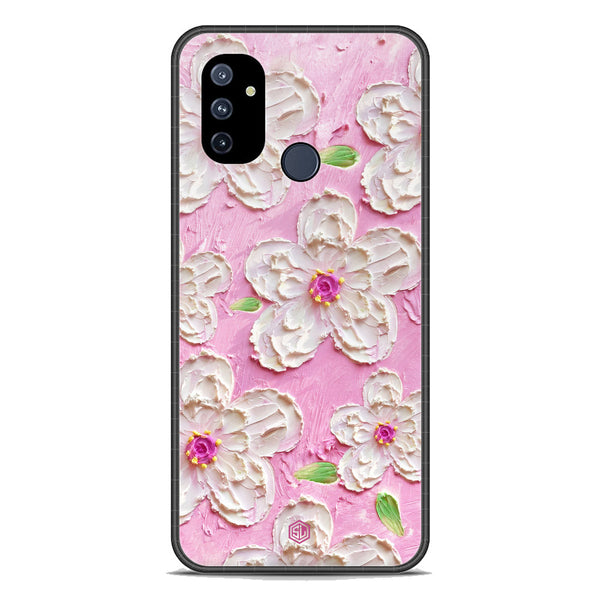 Floral Series Soft Phone Case - Premium Glass Case - Design 5 - OnePlus Nord N100