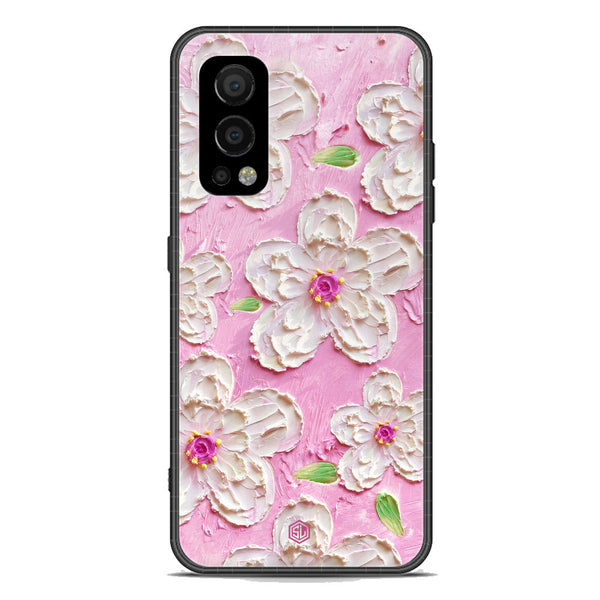 Floral Series Soft Phone Case - Premium Glass Case - Design 5 - OnePlus Nord 2