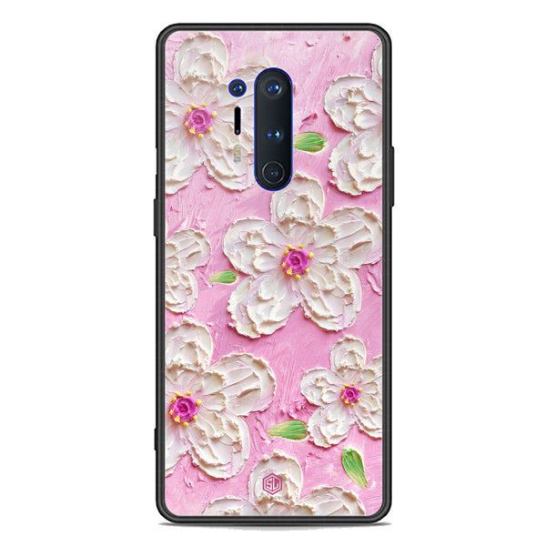 Floral Series Soft Phone Case - Premium Glass Case - Design 5 - OnePlus 8 Pro