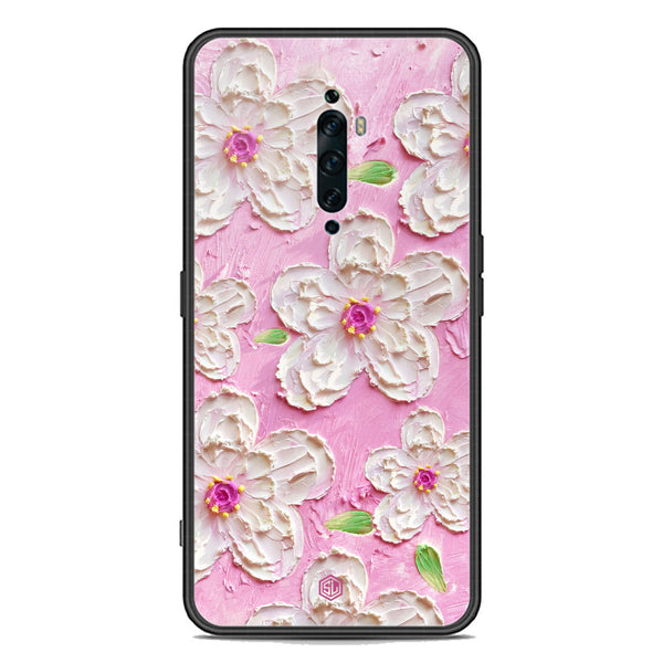 Floral Series Soft Phone Case - Premium Glass Case - Design 5 - Oppo Reno 2F