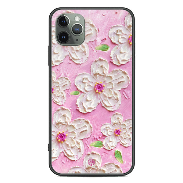 Floral Series Soft Phone Case - Premium Glass Case - Design 5 - iPhone 11 Pro Max