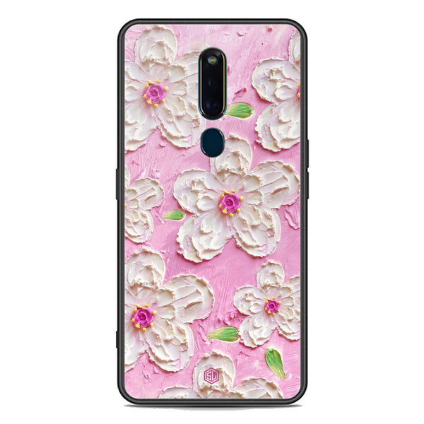 Floral Series Soft Phone Case - Premium Glass Case - Design 5 - Oppo R19