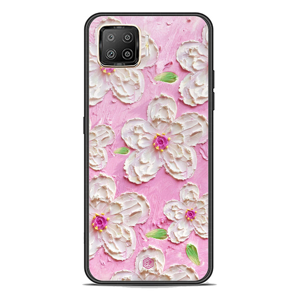 Floral Series Soft Phone Case - Premium Glass Case - Design 5 - Oppo F17 Pro