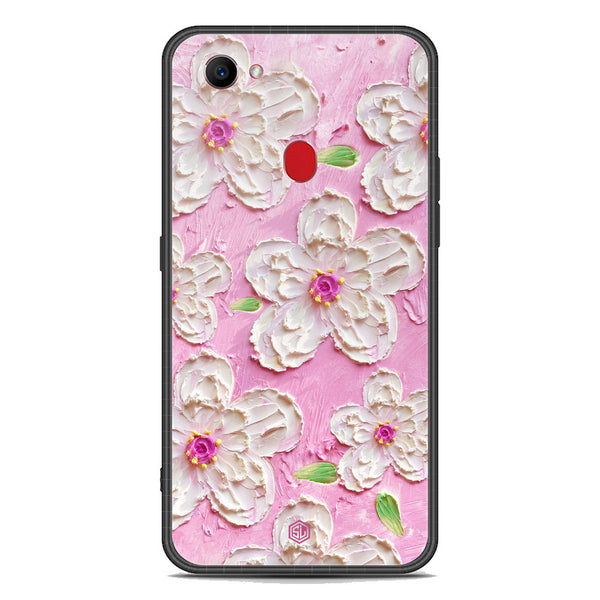 Floral Series Soft Phone Case - Premium Glass Case - Design 5 - Oppo F7