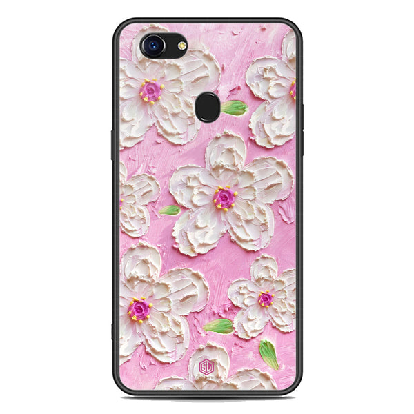 Floral Series Soft Phone Case - Premium Glass Case - Design 5 - Oppo F5