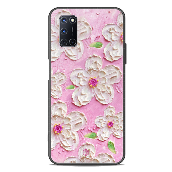 Floral Series Soft Phone Case - Premium Glass Case - Design 5 - Oppo A92