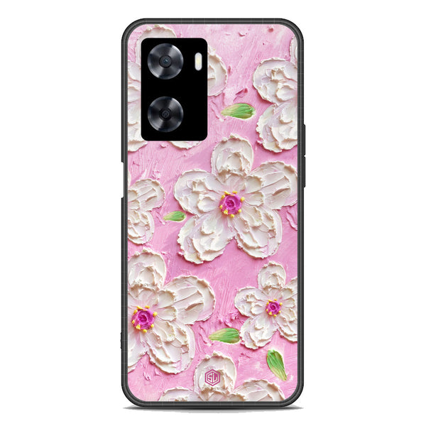 Floral Series Soft Phone Case - Premium Glass Case - Design 5 - Oppo A77s