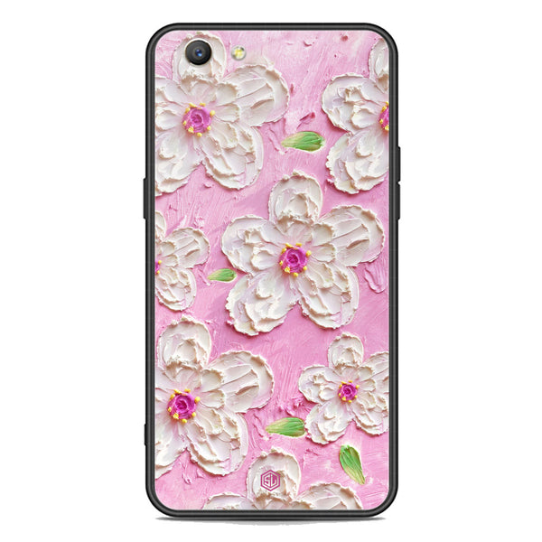 Floral Series Soft Phone Case - Premium Glass Case - Design 5 - Oppo A59