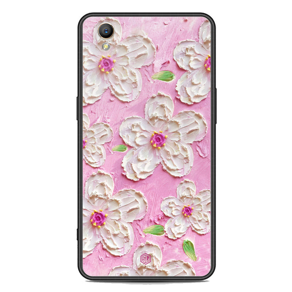 Floral Series Soft Phone Case - Premium Glass Case - Design 5 - Oppo A37