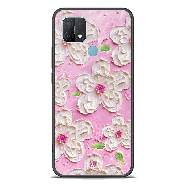 Floral Series Soft Phone Case - Premium Glass Case - Design 5 - Oppo A35