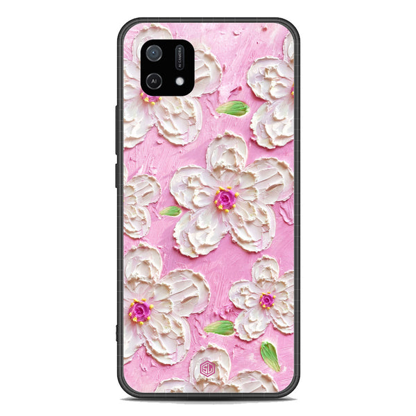 Floral Series Soft Phone Case - Premium Glass Case - Design 5 - Oppo A16K