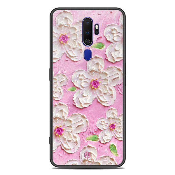 Floral Series Soft Phone Case - Premium Glass Case - Design 5 - Oppo A9 2020