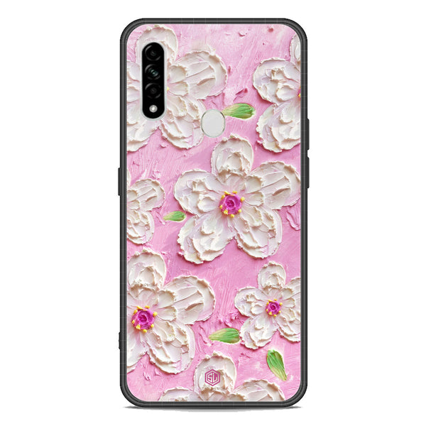 Floral Series Soft Phone Case - Premium Glass Case - Design 5 - Oppo A8