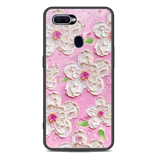 Floral Series Soft Phone Case - Premium Glass Case - Design 5 - Oppo A7x