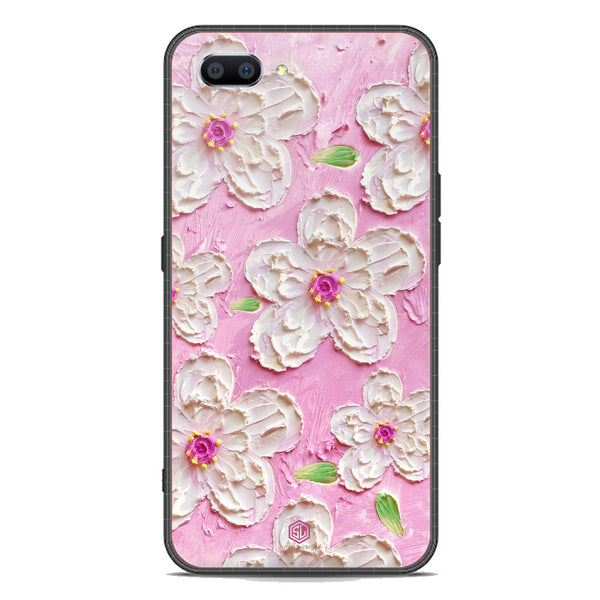 Floral Series Soft Phone Case - Premium Glass Case - Design 5 - Oppo A3s