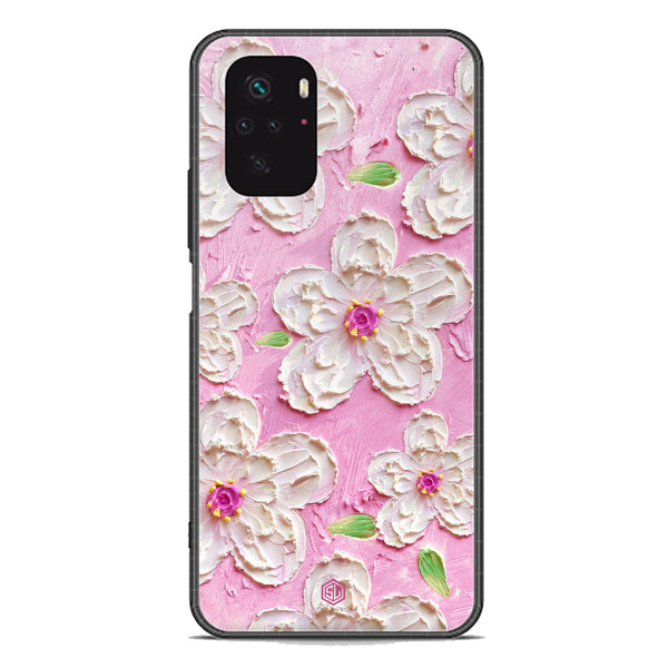 Floral Series Soft Phone Case - Premium Glass Case - Design 5 - Xiaomi Redmi Note 10 4G