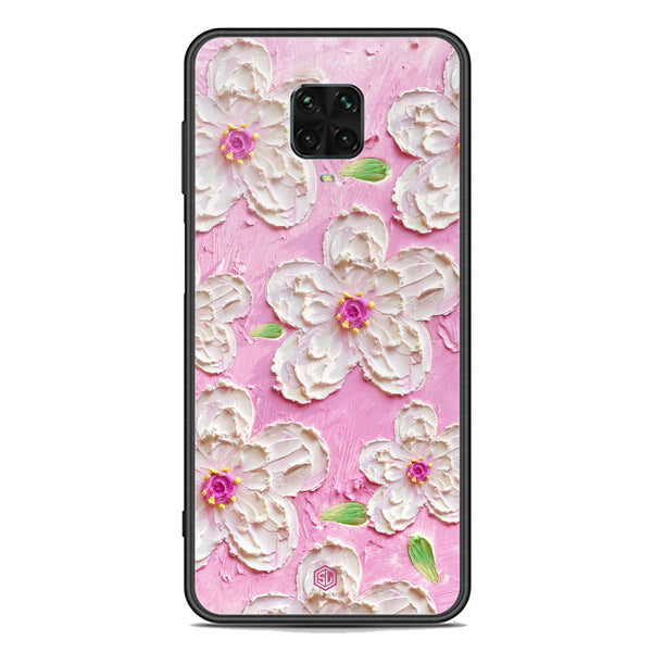 Floral Series Soft Phone Case - Premium Glass Case - Design 5 - Xiaomi Redmi Note 9 Pro