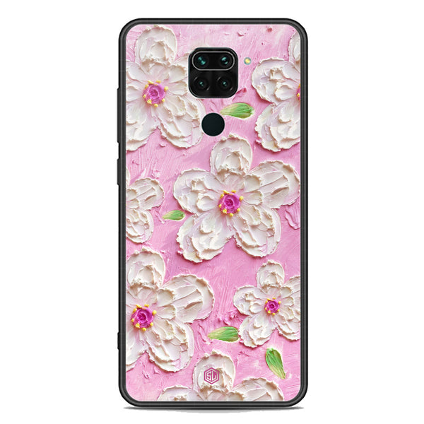 Floral Series Soft Phone Case - Premium Glass Case - Design 5 - Xiaomi Redmi Note 9