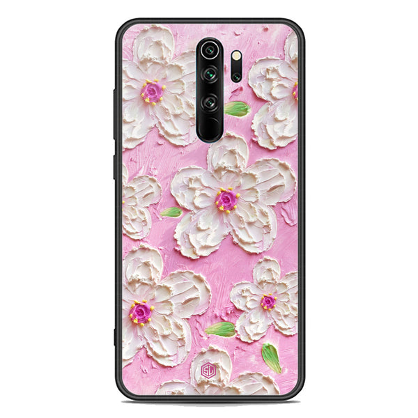 Floral Series Soft Phone Case - Premium Glass Case - Design 5 - Xiaomi Redmi Note 8 Pro