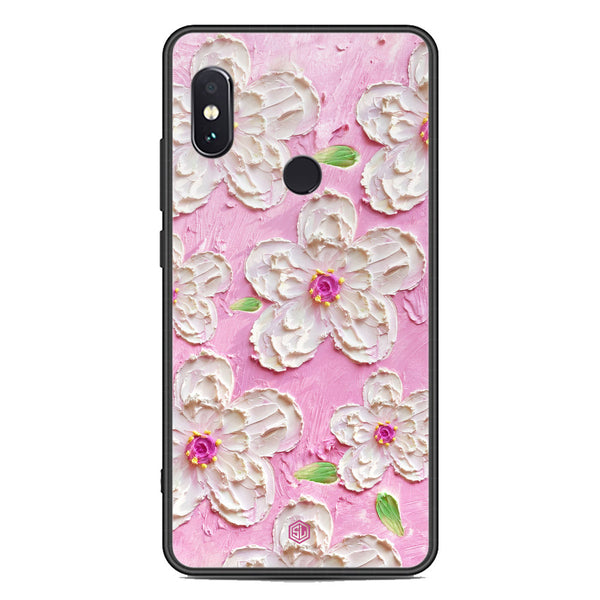 Floral Series Soft Phone Case - Premium Glass Case - Design 5 - Xiaomi Redmi Note 5 Pro