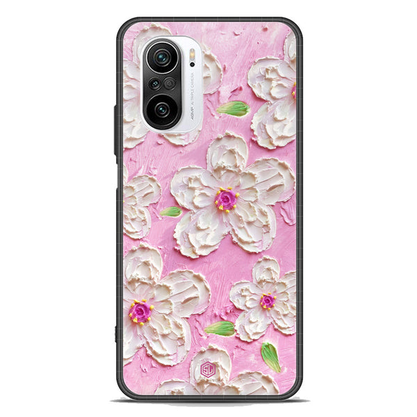 Floral Series Soft Phone Case - Premium Glass Case - Design 5 - Xiaomi Redmi K40 Pro