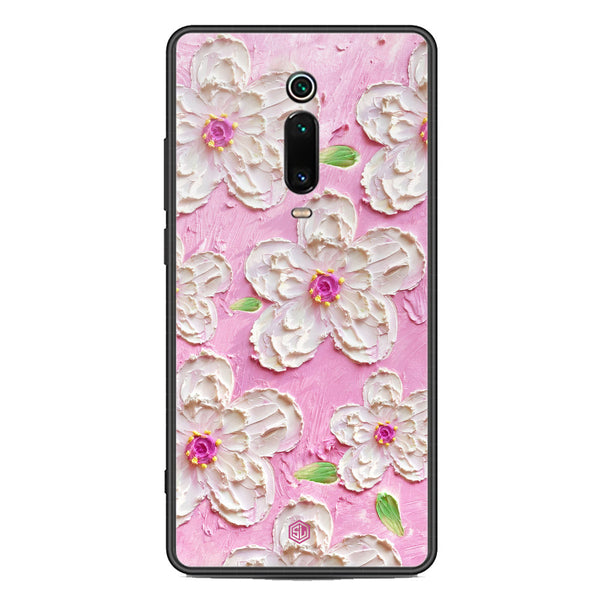 Floral Series Soft Phone Case - Premium Glass Case - Design 5 - Xiaomi Redmi K20