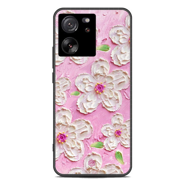 Floral Series Soft Phone Case - Premium Glass Case - Design 5 - Xiaomi 13T