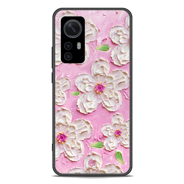 Floral Series Soft Phone Case - Premium Glass Case - Design 5 - Xiaomi 12