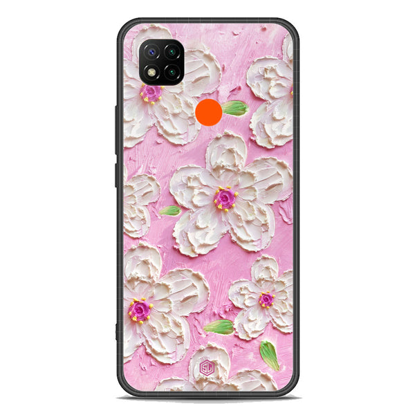 Floral Series Soft Phone Case - Premium Glass Case - Design 5 - Xiaomi Redmi 9C