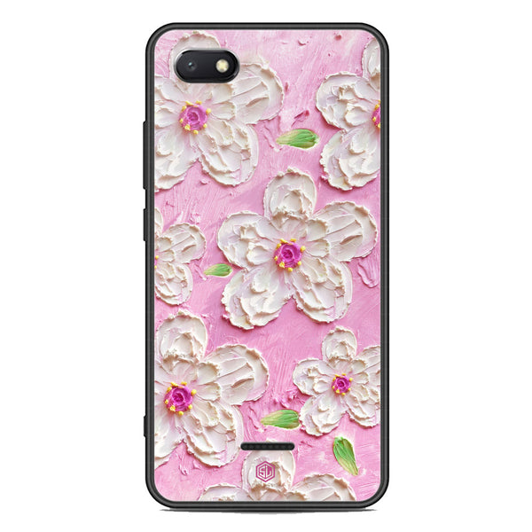 Floral Series Soft Phone Case - Premium Glass Case - Design 5 - Xiaomi Redmi 6A