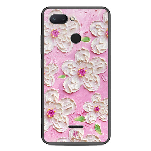 Floral Series Soft Phone Case - Premium Glass Case - Design 5 - Xiaomi Redmi 6