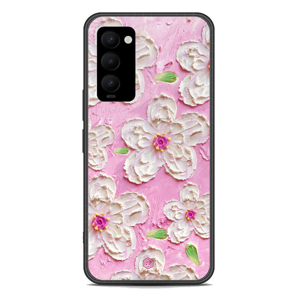 Floral Series Soft Phone Case - Premium Glass Case - Design 5 - Tecno Camon 18 Premier