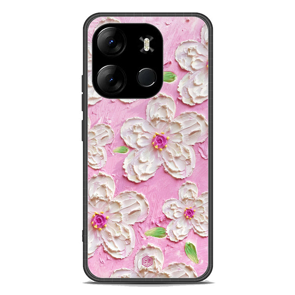 Floral Series Soft Phone Case - Premium Glass Case - Design 5 - Tecno Spark Go 2023