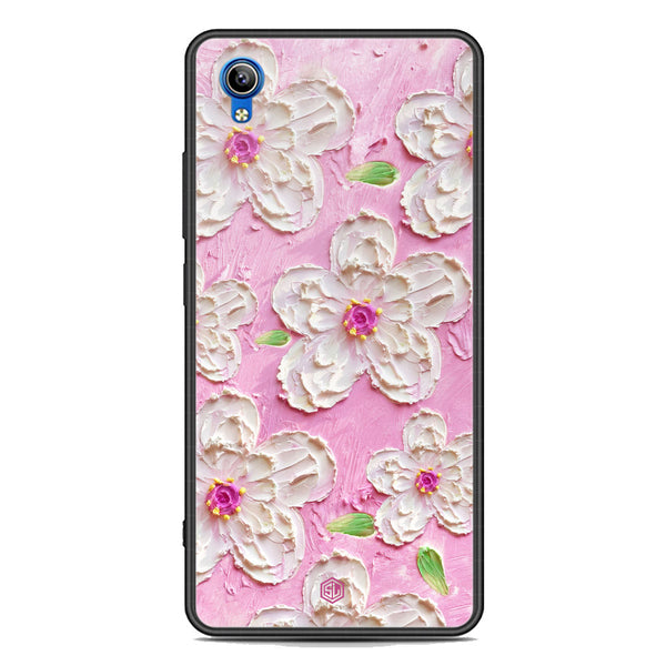 Floral Series Soft Phone Case - Premium Glass Case - Design 5 - Vivo Y91C