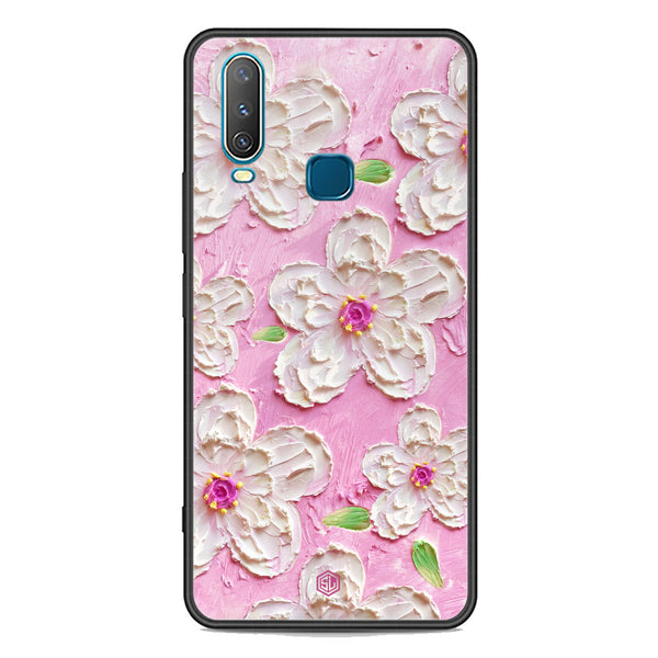 Floral Series Soft Phone Case - Premium Glass Case - Design 5 - Vivo Y17