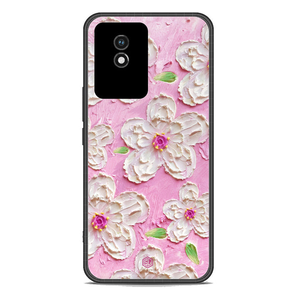 Floral Series Soft Phone Case - Premium Glass Case - Design 5 - Vivo Y02A