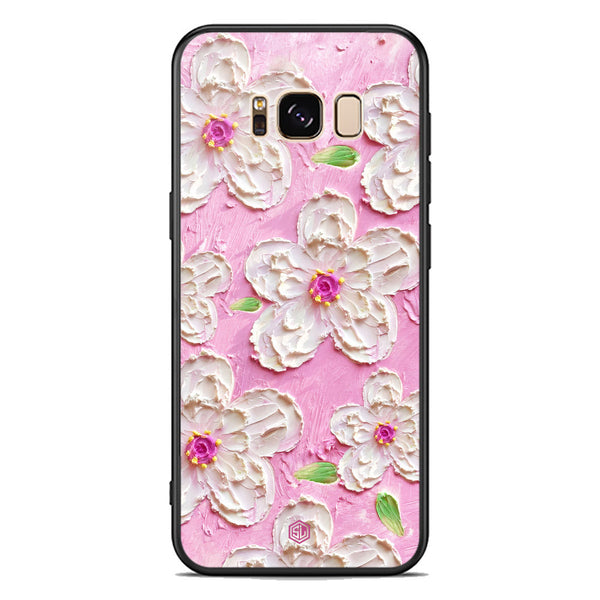 Floral Series Soft Phone Case - Premium Glass Case - Design 5 - Samsung Galaxy S8 Plus