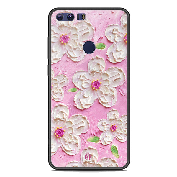 Floral Series Soft Phone Case - Premium Glass Case - Design 5 - Huawei Honor 8