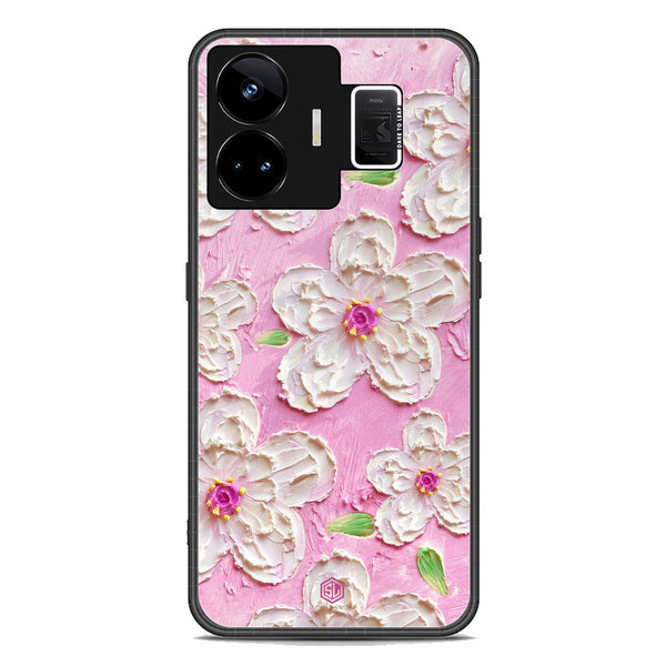 Floral Series Soft Phone Case - Premium Glass Case - Design 5 - Realme GT Neo 5